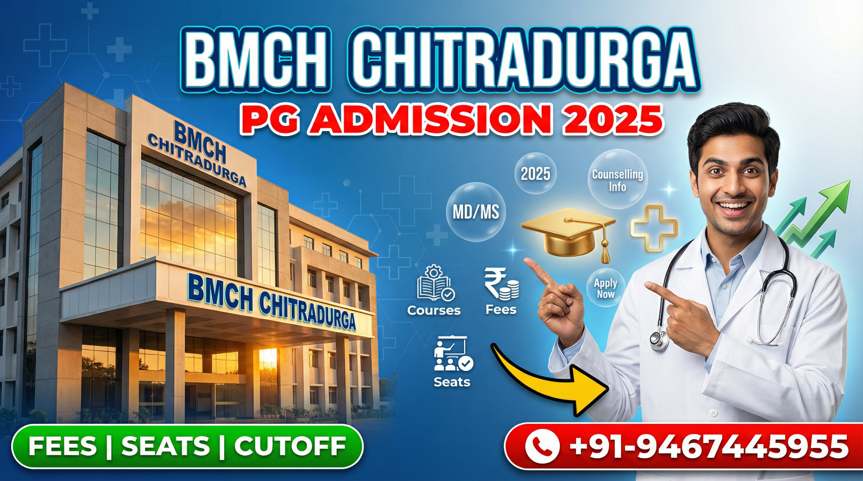 Basaveshwara Medical College and Hospital (BMCH) Chitradurga PG(MD/MS) : Admission 2025, Fees Structure, Seat Matrix, Courses Offered, Cutoff, Counselling, Contact
